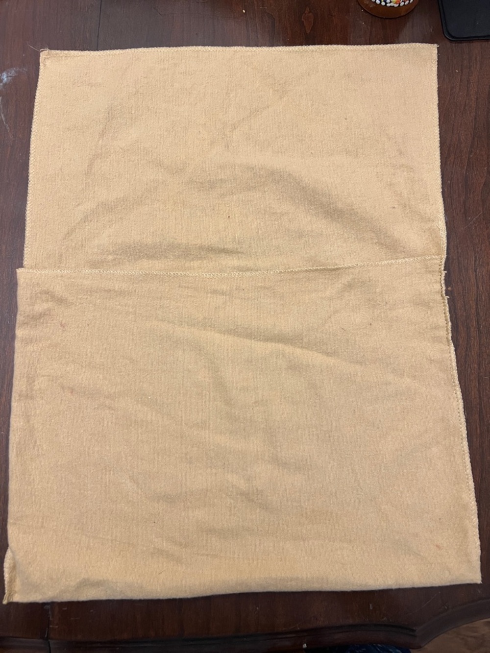Louis Vuitton Tan Suede Logo Dust Cover - Picture 3 of 5